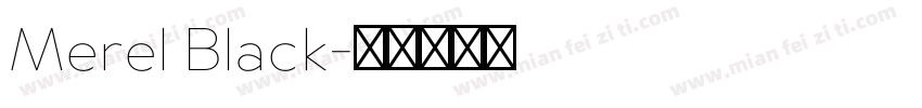Merel Black字体转换